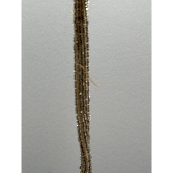 Vintage Walborg Flapper Silver Gray Beaded Evening Bag With Fringe & Strap - Picture 4 of 13